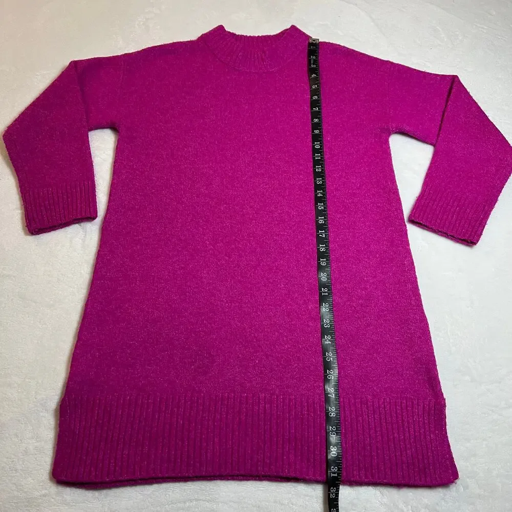 ZARA Girl's Crewneck Knit Sweater Dress Size 11-12 Cozy Colorful Girly Holidays - Picture 7 of 7